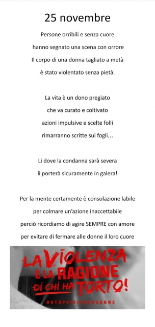 la poesia di Vittorio "25 novembre"